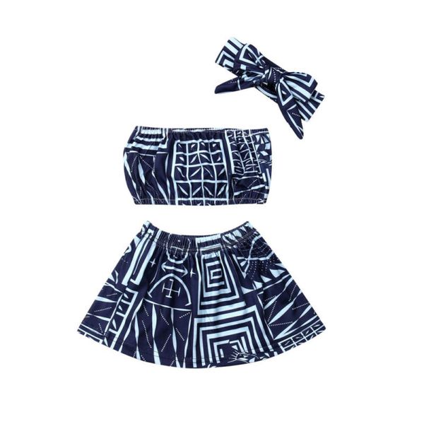 uk kids baby girls off shoulder crop skirt headband outfits clothes summer cotton sleeveless summer fashion printing bow, White 
uk kids baby girls off shoulder crop skirt headband outfits clothes summer cotton sleeveless summer fashion printing bow, White