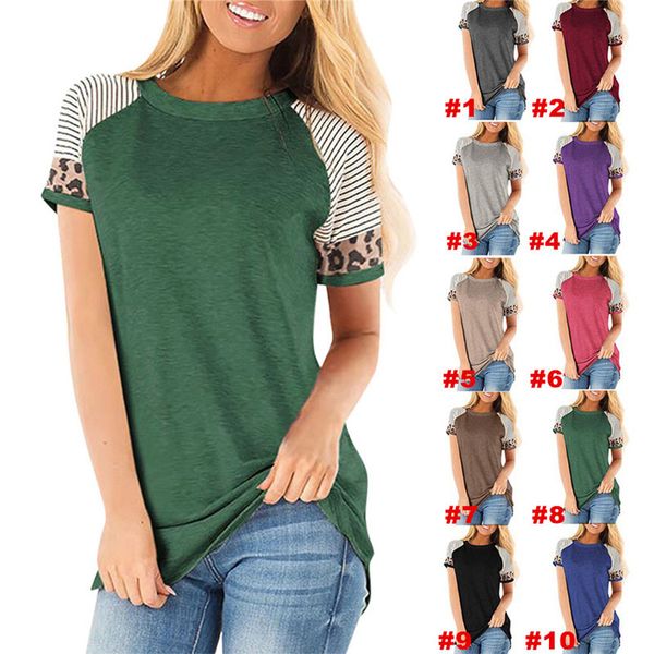 summer women t shirt striped leopard printed short sleeve pullover tee ladies casual round neck tees beach shirt s-3xl d21707, White
summer women t shirt striped leopard printed short sleeve pullover tee ladies casual round neck tees beach shirt s-3xl d21707, White