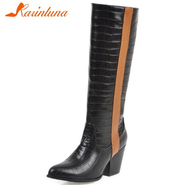 karin elegant female office casual party prom winter boots high heels mixed color boots women pointed toe shoes woman, Black
karin elegant female office casual party prom winter boots high heels mixed color boots women pointed toe shoes woman, Black