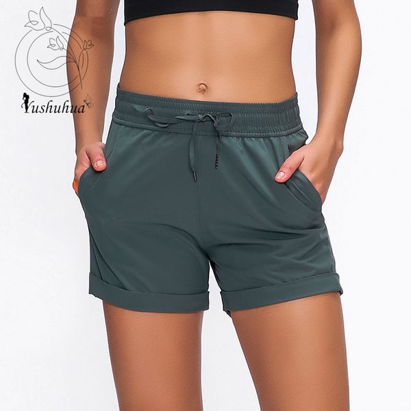 yushuhua polyester fabric loose sport fitness yoga shorts women elastic drawstring running workout gym shorts with pocket, White;red
yushuhua polyester fabric loose sport fitness yoga shorts women elastic drawstring running workout gym shorts with pocket, White;red
