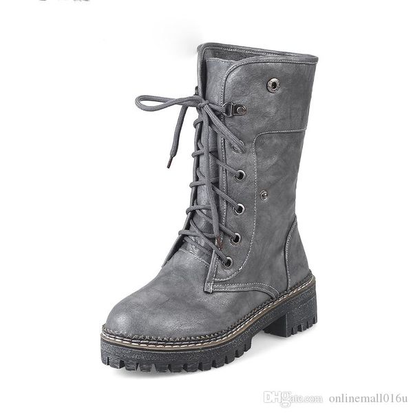 winter women martin boots female leather gothic punk combat boots woman mid-calf warm ladies girl shoes black white grey
winter women martin boots female leather gothic punk combat boots woman mid-calf warm ladies girl shoes black white grey
