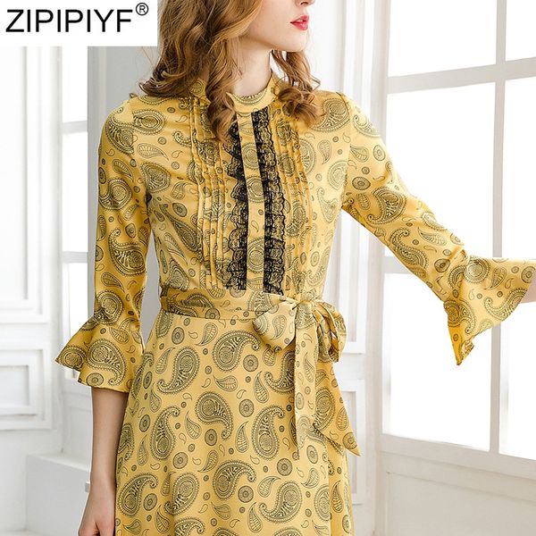 new 2020 summer women casual dress high waist stand neck half flare sleeve printed floral a-line dress female party vestidos, Black;gray
new 2020 summer women casual dress high waist stand neck half flare sleeve printed floral a-line dress female party vestidos, Black;gray