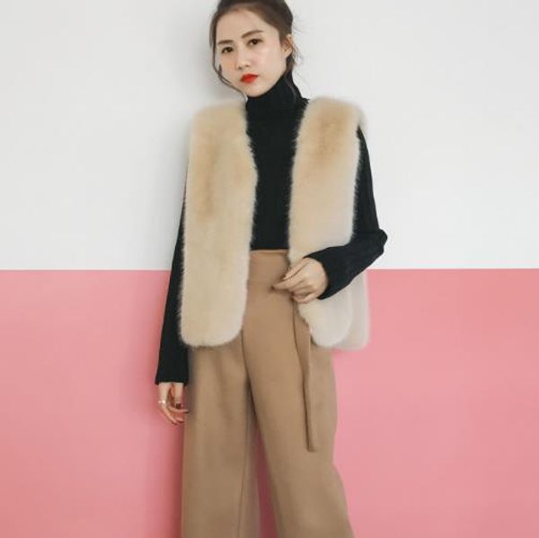 vetement 2019 winter women's faux fur coat artificial fur vest furry vests femme jackets plus size furry fake gilet z228, Black
vetement 2019 winter women's faux fur coat artificial fur vest furry vests femme jackets plus size furry fake gilet z228, Black