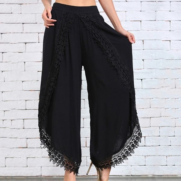 women wide leg pants ladies lace harem pants women casual loose wide leg 2019 new fation exotic style trousers, Black;white
women wide leg pants ladies lace harem pants women casual loose wide leg 2019 new fation exotic style trousers, Black;white