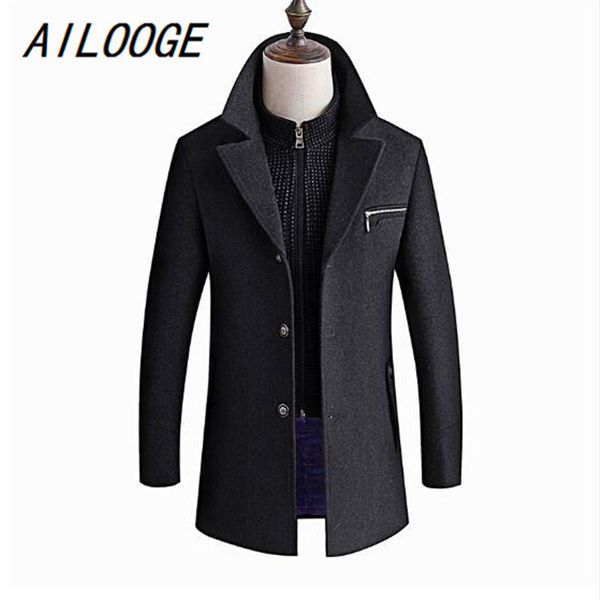 ailooge winter jacket men thickening wool coat slim fit jackets fashion outerwear warm man casual jacket overcoat pea coat, Black
ailooge winter jacket men thickening wool coat slim fit jackets fashion outerwear warm man casual jacket overcoat pea coat, Black