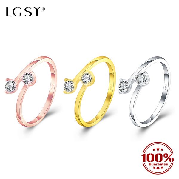 lgsy 925 sterling silver rings open rings adjustable size fine jewelry romantic party ring fashion jewelry round dr2006, Golden;silver
lgsy 925 sterling silver rings open rings adjustable size fine jewelry romantic party ring fashion jewelry round dr2006, Golden;silver