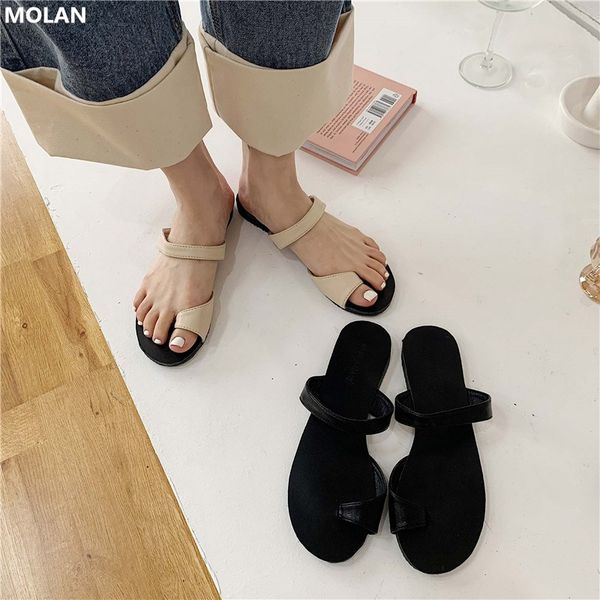 molan designers 2020 summer korean new fashion clip toe flat slippers leather shoes loafers mules flip flops casual, Black
molan designers 2020 summer korean new fashion clip toe flat slippers leather shoes loafers mules flip flops casual, Black