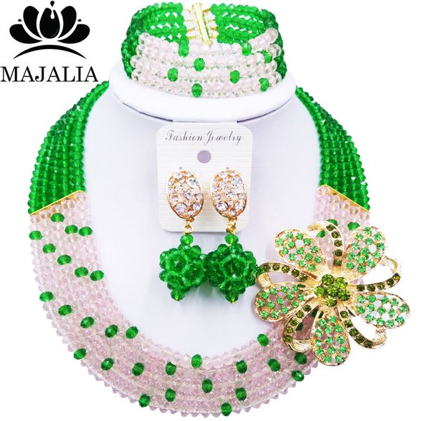 majalia romantic african jewelery set peach green crystal beads bride jewelry nigerian wedding jewelry sets 5cc0020, Slivery;golden
majalia romantic african jewelery set peach green crystal beads bride jewelry nigerian wedding jewelry sets 5cc0020, Slivery;golden