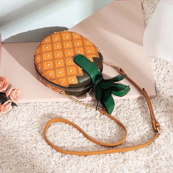 pineapple shape leather shoulder bag lovely fruit handbag ladies mini chain girl personalized rivet cute crossbody bags
pineapple shape leather shoulder bag lovely fruit handbag ladies mini chain girl personalized rivet cute crossbody bags