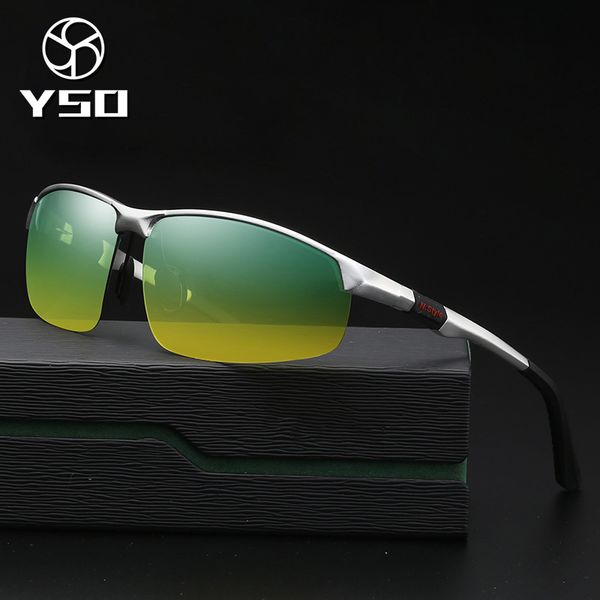 yso sunglasses men polarized uv400 aluminium magnesium frame hd night vision driving glasses semi rimless accessory for men 3121, White;black
yso sunglasses men polarized uv400 aluminium magnesium frame hd night vision driving glasses semi rimless accessory for men 3121, White;black