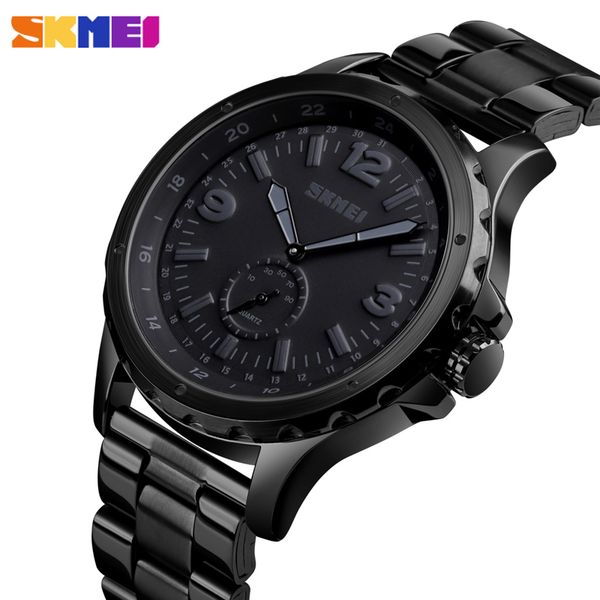 skmei brand men's quartz watch stainless steel men bracelet business quartz watches for men dress clock mens wristwatch, Slivery;brown
skmei brand men's quartz watch stainless steel men bracelet business quartz watches for men dress clock mens wristwatch, Slivery;brown