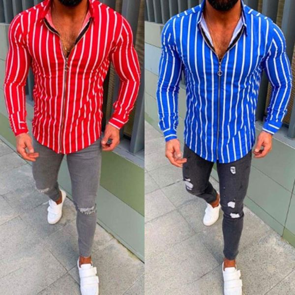 incerun fashion striped shirt men lapel long sleeve casual zipper up shirt daily joker vacation social comfort mens blouse 2019, White;black
incerun fashion striped shirt men lapel long sleeve casual zipper up shirt daily joker vacation social comfort mens blouse 2019, White;black
