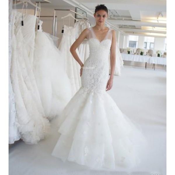Gorgeous Lace Mermaid Wedding Dresses 2019 Sheer Straps Open Back Court Train Bridal Gowns Design Castle Vestidoe De Noiva
Gorgeous Lace Mermaid Wedding Dresses 2019 Sheer Straps Open Back Court Train Bridal Gowns Design Castle Vestidoe De Noiva
