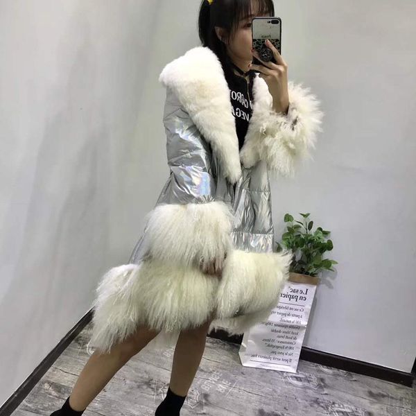 abrigo mujer down jacket thick warm winter coat women 2019 new fashion long parkas silver with big geniune sheep fur collar, Black
abrigo mujer down jacket thick warm winter coat women 2019 new fashion long parkas silver with big geniune sheep fur collar, Black