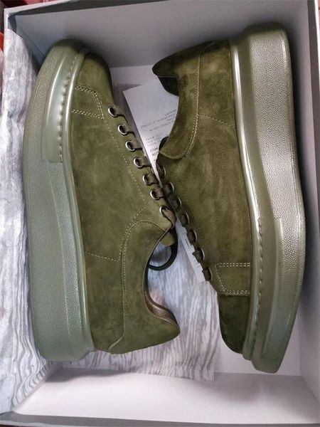 men designer shoes 100% suede leather grey green black platform oversized sneakers women fashion lace-up trainers wedding shoes l26
men designer shoes 100% suede leather grey green black platform oversized sneakers women fashion lace-up trainers wedding shoes l26