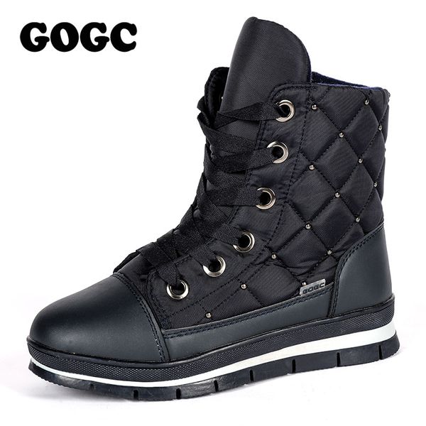 gog warm ankle boots for women with crystal brand new winter boots women waterproof plus size big size winter shoes 2018, Black
gog warm ankle boots for women with crystal brand new winter boots women waterproof plus size big size winter shoes 2018, Black