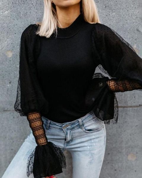 кружева рукавом свитера knit tops пуловер женщины o шеи польки свитера белый черный цвет трикотаж, White;black
кружева рукавом свитера knit tops пуловер женщины o шеи польки свитера белый черный цвет трикотаж, White;black