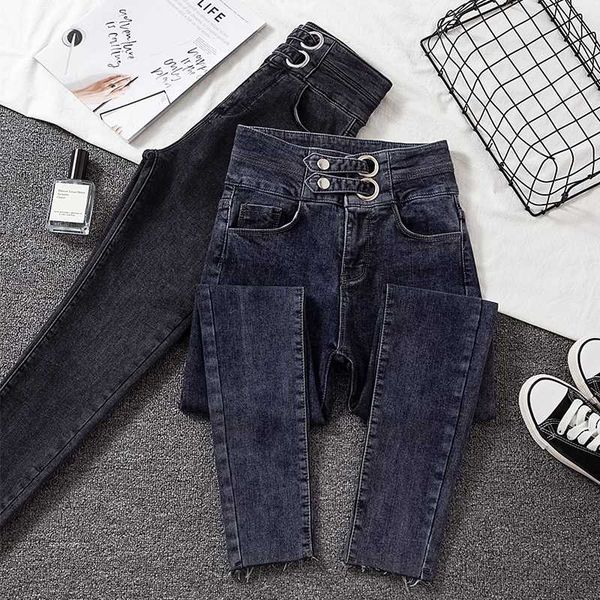 high waist denim pencil pants woman 2020 new arrive dark blue skinny jeans for woman korean chic show slim jean female
high waist denim pencil pants woman 2020 new arrive dark blue skinny jeans for woman korean chic show slim jean female