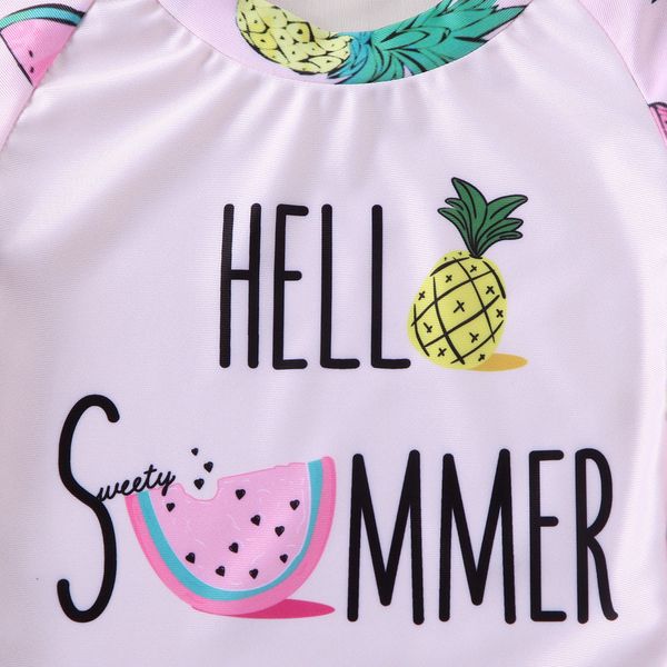 1-5years toddler kids baby girls swimsuit watermelon printed t-shirt +shorts 2pcs swimwear bathing suit, White
1-5years toddler kids baby girls swimsuit watermelon printed t-shirt +shorts 2pcs swimwear bathing suit, White