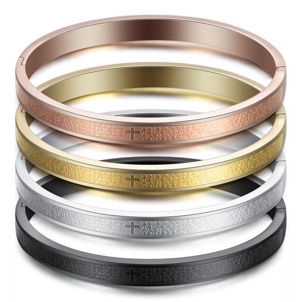 bangle jewelry fashion elegant grade quality cross couple bracelet brief classic stainless steel gold plated bangle wholesale lbr022, Black
bangle jewelry fashion elegant grade quality cross couple bracelet brief classic stainless steel gold plated bangle wholesale lbr022, Black