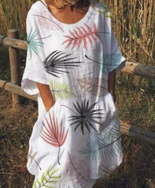 summer cotton linen loose dress women beach short sleeve long shirt dress casual leaves printdresses plus size 2xl 2019, Black;gray
summer cotton linen loose dress women beach short sleeve long shirt dress casual leaves printdresses plus size 2xl 2019, Black;gray