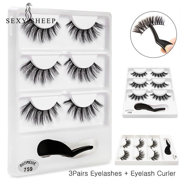 sexysheep 3 pairs natural false eyelashes fake lashes long makeup 3d mink lashes extension eyelash mink eyelashes for beauty
sexysheep 3 pairs natural false eyelashes fake lashes long makeup 3d mink lashes extension eyelash mink eyelashes for beauty