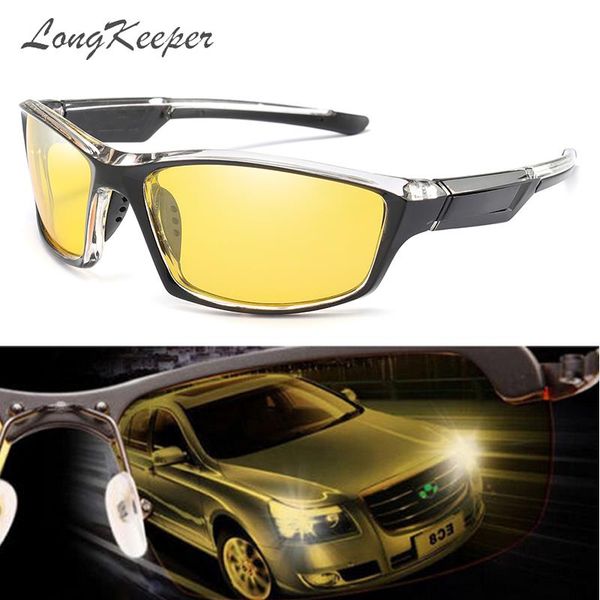 night vision sunglasses men women polarized sport yellow lens goggles for driving new fashion uv400 night gafas de sol, White;black
night vision sunglasses men women polarized sport yellow lens goggles for driving new fashion uv400 night gafas de sol, White;black