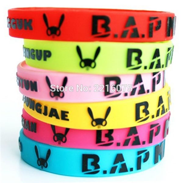 6pcs k- b.a.p wristband embossed printed absolute perfect bap silicone bracelets ing, White
6pcs k- b.a.p wristband embossed printed absolute perfect bap silicone bracelets ing, White