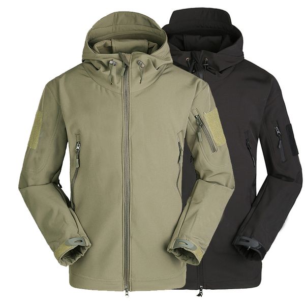 men jackets tactical army soft shell jacket camouflage fleece hoody jacket clothing windproof waterproof thermal coat, Black;brown
men jackets tactical army soft shell jacket camouflage fleece hoody jacket clothing windproof waterproof thermal coat, Black;brown