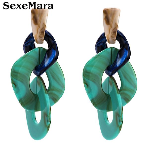 sexemara new personality geometric acrylic big drop earrings muli-layer chain link dangle earrings for women jewelry brincos, Silver
sexemara new personality geometric acrylic big drop earrings muli-layer chain link dangle earrings for women jewelry brincos, Silver