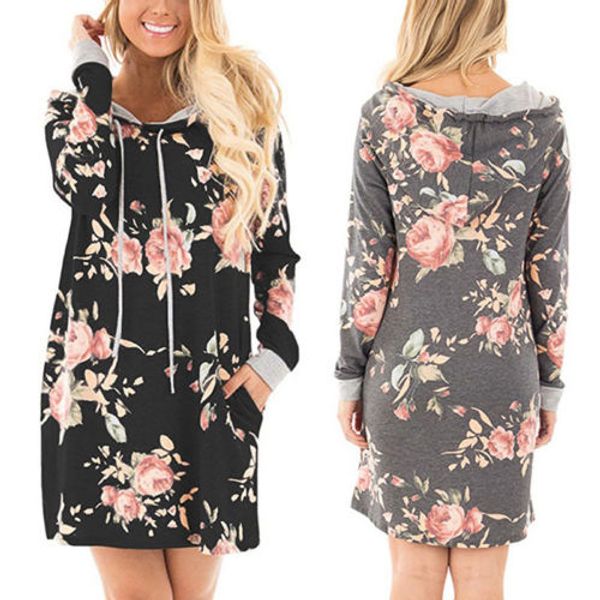 fashion autumn floral dresses women hoodie dress pocket long sleeve mini dress casual dress women clothing, Black;gray
fashion autumn floral dresses women hoodie dress pocket long sleeve mini dress casual dress women clothing, Black;gray