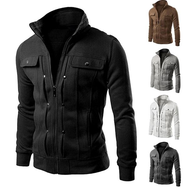 heflashor fashion korean sports sweatshirt jacket men 2019 spring autumn stand collar fold button decoration sweatshirt, Black
heflashor fashion korean sports sweatshirt jacket men 2019 spring autumn stand collar fold button decoration sweatshirt, Black