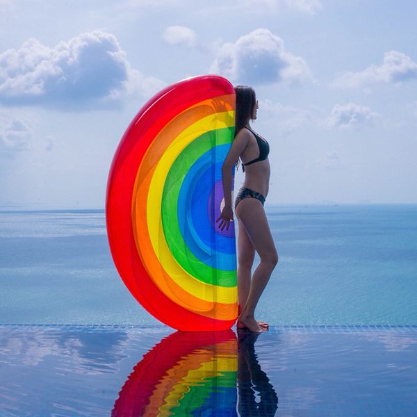 summer swimming pool floating inflatable rainbow air mattress swimming ring circle island cool water party toy boia piscina
summer swimming pool floating inflatable rainbow air mattress swimming ring circle island cool water party toy boia piscina