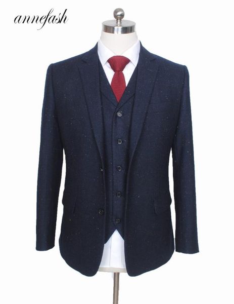 custom made retro melange color spot copper navy woolen tweed suit british style mens suit slim fit blazer wedding 3pcs, White;black
custom made retro melange color spot copper navy woolen tweed suit british style mens suit slim fit blazer wedding 3pcs, White;black