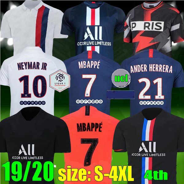 size s - 4xl paris maillots de football shirt 2019 2020 psg 4th soccer jerseys 19 20 mbappe icardi marquinhos maillot de foot camisa, Black;yellow
size s - 4xl paris maillots de football shirt 2019 2020 psg 4th soccer jerseys 19 20 mbappe icardi marquinhos maillot de foot camisa, Black;yellow