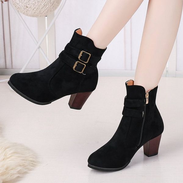zzpohe 2019 autumn winter women boots women's high heels warm ankle boots female party shoes plus size 35-43, Black
zzpohe 2019 autumn winter women boots women's high heels warm ankle boots female party shoes plus size 35-43, Black
