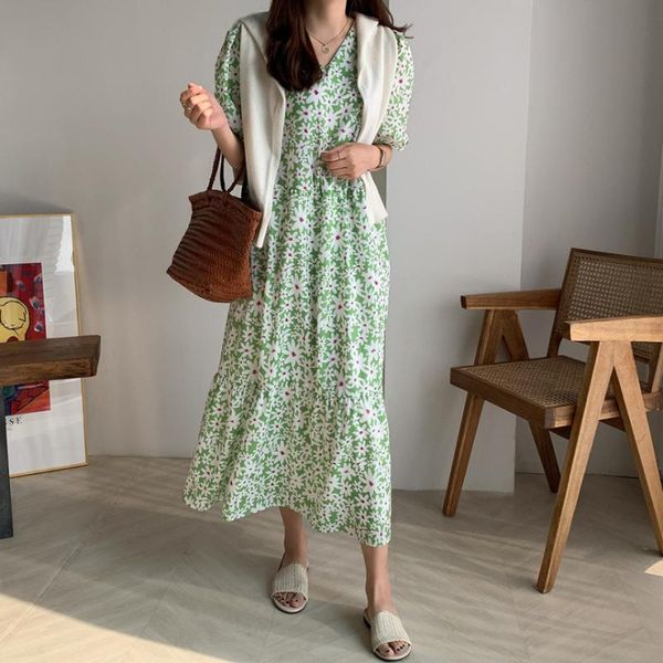chic summer sweet little daisy v-neck straps waist waist sleeve long dress women, Black;gray
chic summer sweet little daisy v-neck straps waist waist sleeve long dress women, Black;gray
