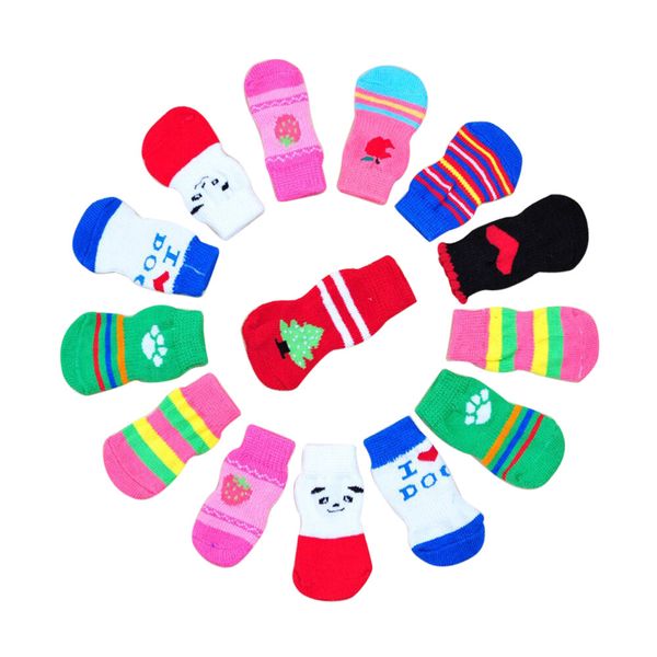 4pcs lovely pet fashion pets dogs socks cute puppy dogs pet knits socks anti slip skid bottom pet dogs perro perros mascotas
4pcs lovely pet fashion pets dogs socks cute puppy dogs pet knits socks anti slip skid bottom pet dogs perro perros mascotas