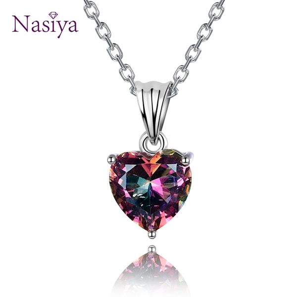 charms 16x8mm heart multicolor pendant necklaces fashion women's pendants with chain 925 silver jewelry party christmas gifts
charms 16x8mm heart multicolor pendant necklaces fashion women's pendants with chain 925 silver jewelry party christmas gifts