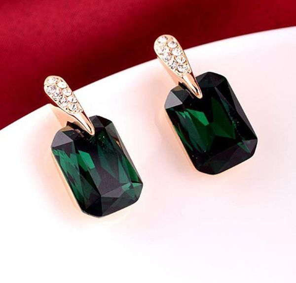 1 pair new vintage rhinestone green square crystal ear stud pierced dangle earrings, Silver
1 pair new vintage rhinestone green square crystal ear stud pierced dangle earrings, Silver
