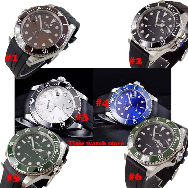 40mm miyota automatic wrist watch men waterproof blue black white green dial luminous sapphire rubber strap ceramic bezel, Slivery;brown
40mm miyota automatic wrist watch men waterproof blue black white green dial luminous sapphire rubber strap ceramic bezel, Slivery;brown