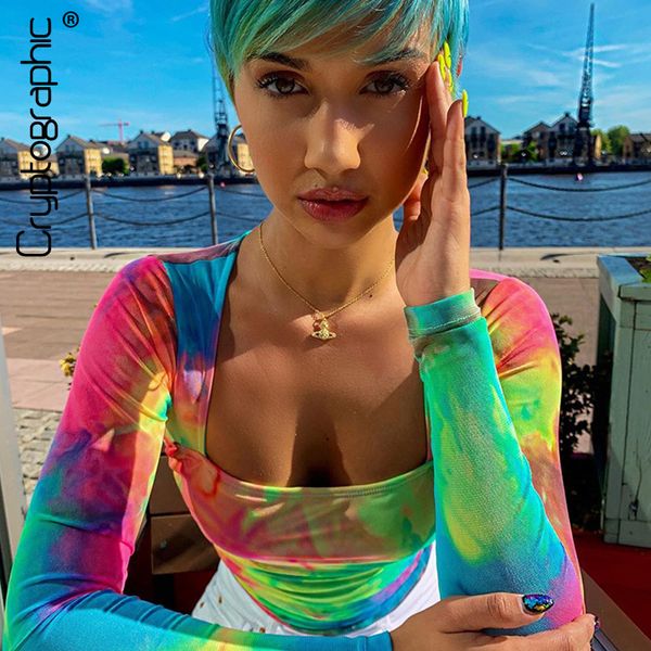 cryptographic fashion tie dye slim rainbow female bodysuits casual long sleeve print women's jumpsuits 2019 new clothing, Black;white
cryptographic fashion tie dye slim rainbow female bodysuits casual long sleeve print women's jumpsuits 2019 new clothing, Black;white