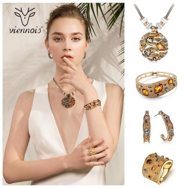 viennois coffee gold color colorful crystals pendants necklace earring ring bracelet jewelry sets for women luxury party jewelry, Silver
viennois coffee gold color colorful crystals pendants necklace earring ring bracelet jewelry sets for women luxury party jewelry, Silver
