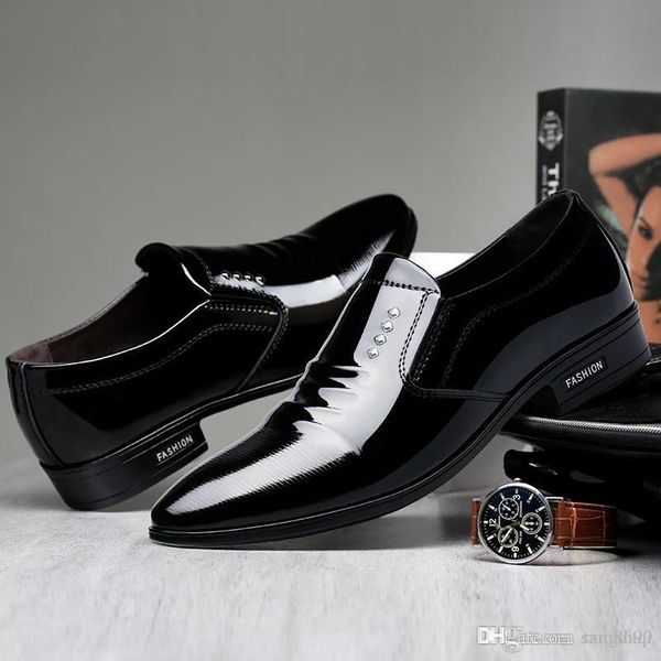 igawa hideaki shoes men's business clothes casual shoes spring british sharp bright shoes chao han edition, Black
igawa hideaki shoes men's business clothes casual shoes spring british sharp bright shoes chao han edition, Black