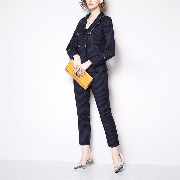 zpqowv women autumn elegant blazer pant suit set designer interview suits &blazer female office ladies coat suit, White;black
zpqowv women autumn elegant blazer pant suit set designer interview suits &blazer female office ladies coat suit, White;black