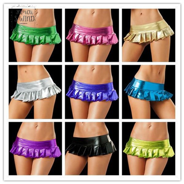 10 colors candy color women latex pole suit skirts dance patent pu leather micro mini skirts set nightclub, Black
10 colors candy color women latex pole suit skirts dance patent pu leather micro mini skirts set nightclub, Black