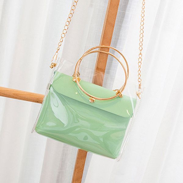 new women fashion transparent bucket pvc jelly small shoulder bag female chain crossbody messenger bags
new women fashion transparent bucket pvc jelly small shoulder bag female chain crossbody messenger bags