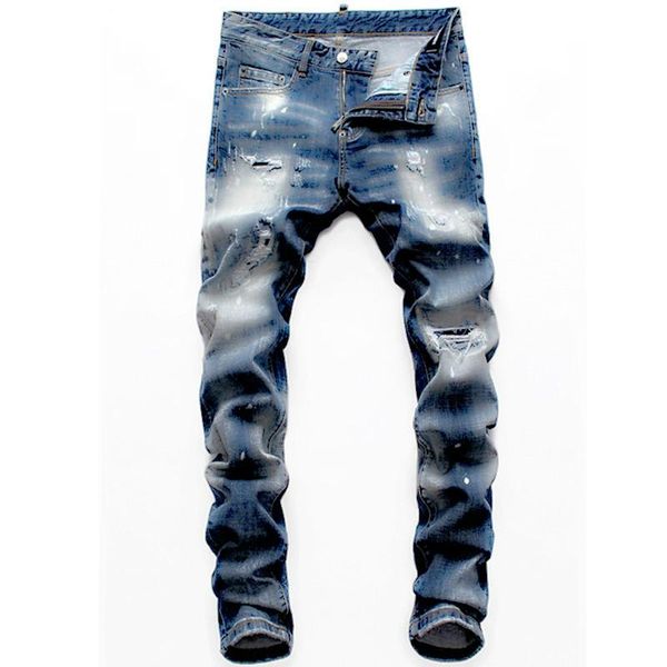 ss19 mens luxury designer jeans black ripped denim pants version italy fashion brand men s hip hop biker moto rock new arrival, Blue
ss19 mens luxury designer jeans black ripped denim pants version italy fashion brand men s hip hop biker moto rock new arrival, Blue