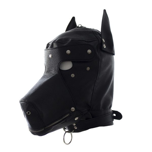 realistic faux leather fetish dog mask head bondage hood black animal dog party mask halloween bar costumes props
realistic faux leather fetish dog mask head bondage hood black animal dog party mask halloween bar costumes props