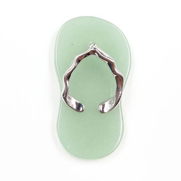 10 pcs slipper shape blue turquoise stone pendant cherry quartz silver plated for party gift jewelry
10 pcs slipper shape blue turquoise stone pendant cherry quartz silver plated for party gift jewelry